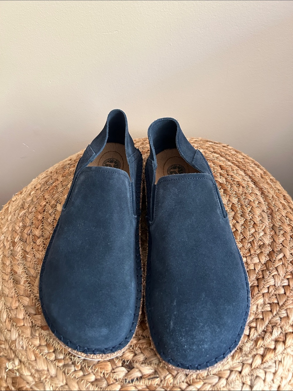 Birkenstock Callan Navy Suede Slip Ons